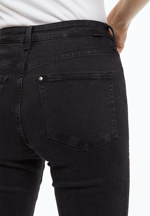 H&M - True to you skinny high jeans - black