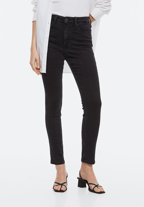 H&M - True to you skinny high jeans - black