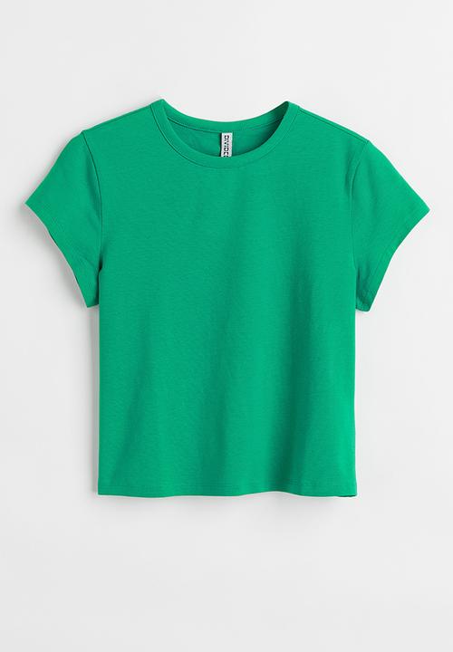 H&M - Cotton jersey T-shirt - green