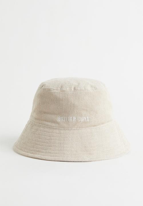 H&M - Bucket hat - light beige/better days