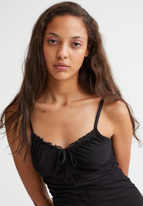 H&M - Draped dress - black