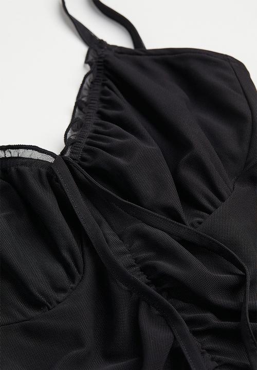 H&M - Draped dress - black