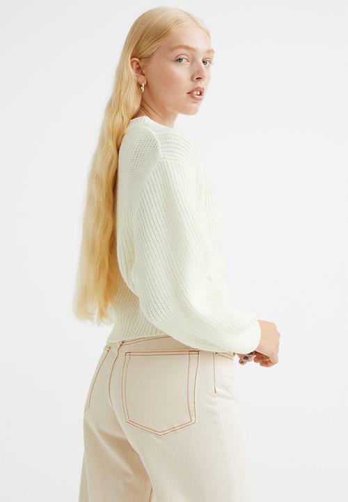 H&M - Knitted cardigan - cream
