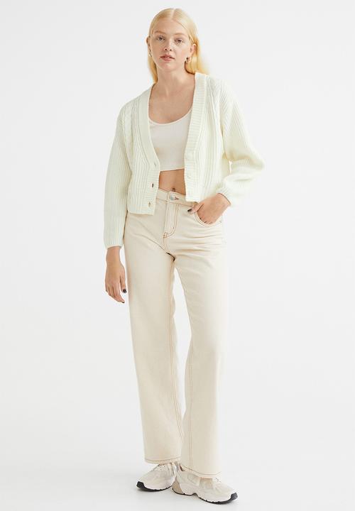H&M - Knitted cardigan - cream