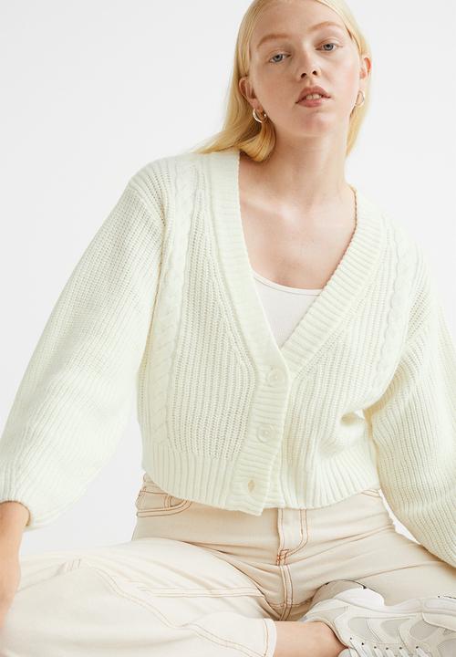 H&M - Knitted cardigan - cream