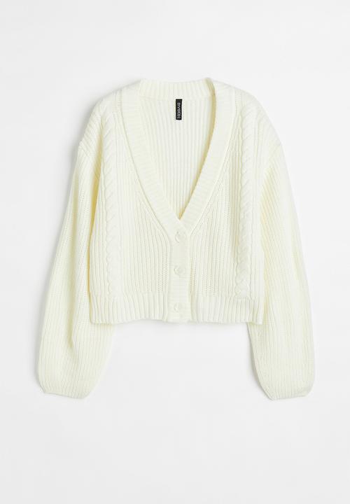 H&M - Knitted cardigan - cream