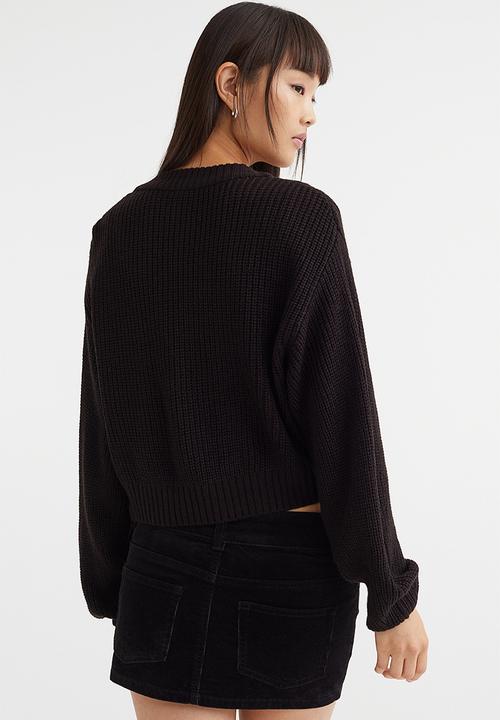 H&M - Knitted cardigan - black