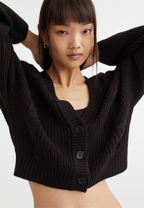 H&M - Knitted cardigan - black