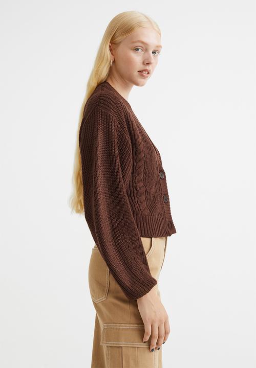 H&M - Knitted cardigan - dark brown