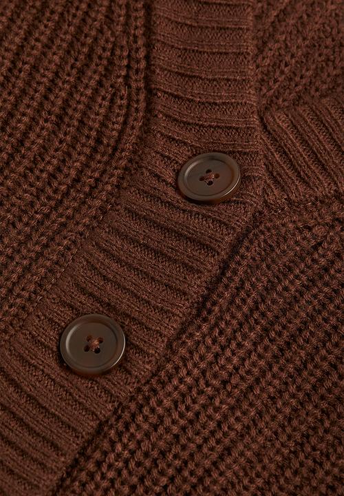 H&M - Knitted cardigan - dark brown