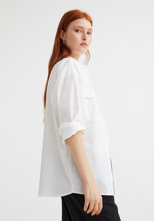 H&M - Poplin shirt - white