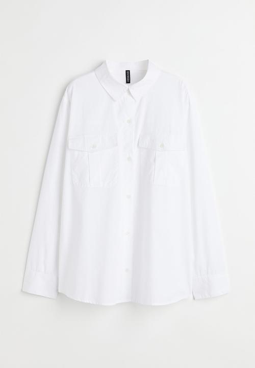 H&M - Poplin shirt - white