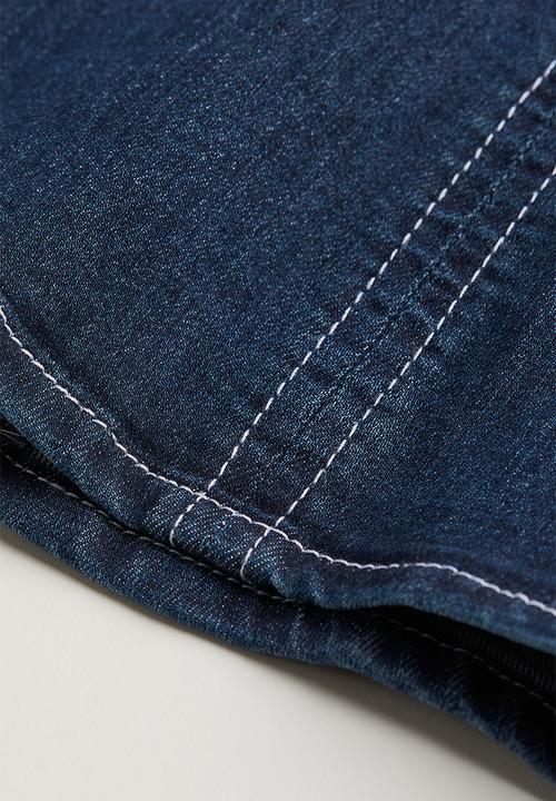 H&M - Bandeau dress - dark denim blue