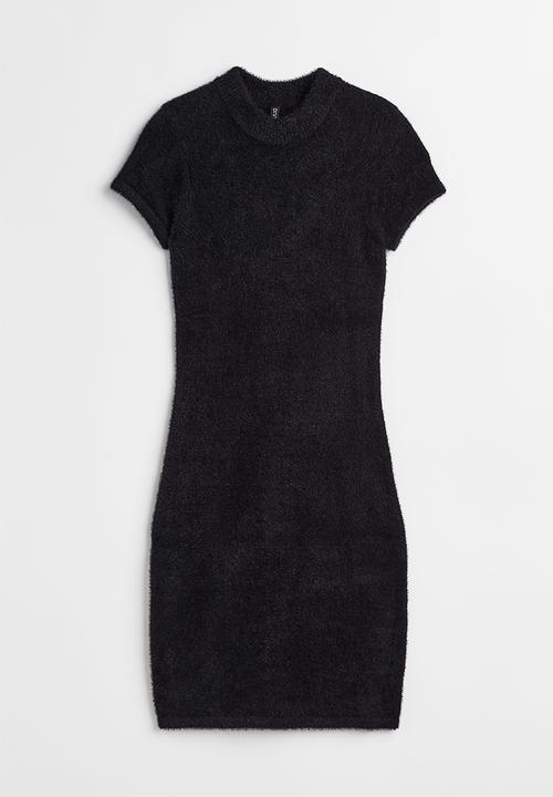 H&M - Knitted bodycon dress - black