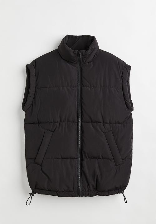 H&M - Puffer gilet - black 