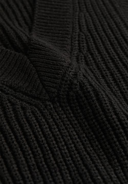 H&M - Rib-knit sweater vest - black