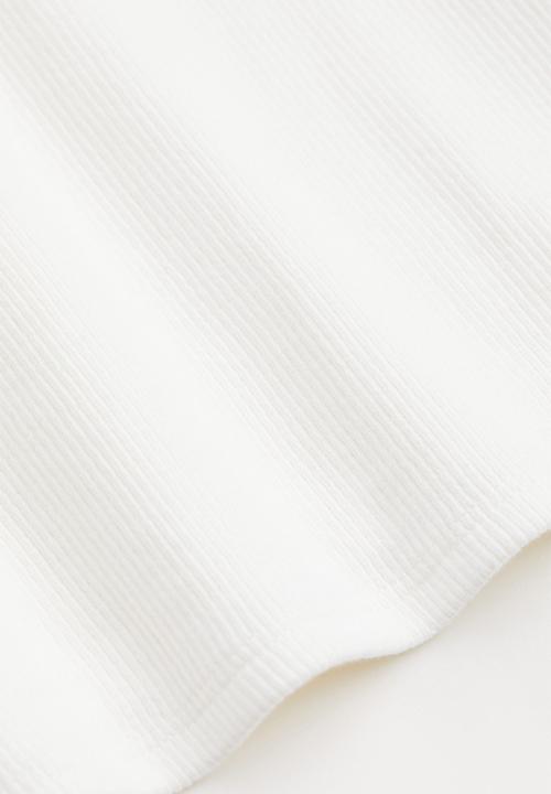 H&M - Ribbed vest top - white