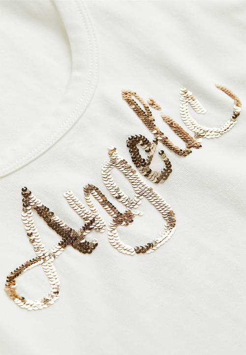 H&M - Ribbed vest top - white/angelic