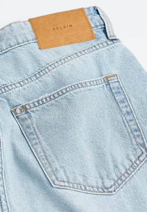 H&M - 90s baggy low jeans - light denim blue