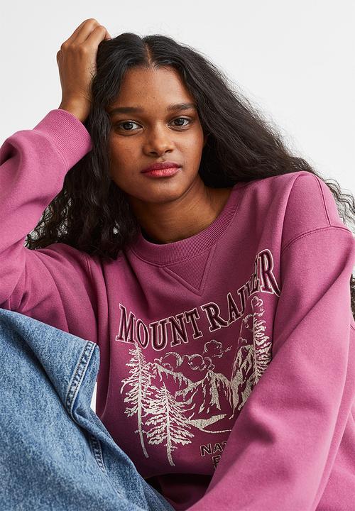 H&M - Sweatshirt - plum/mount rainier