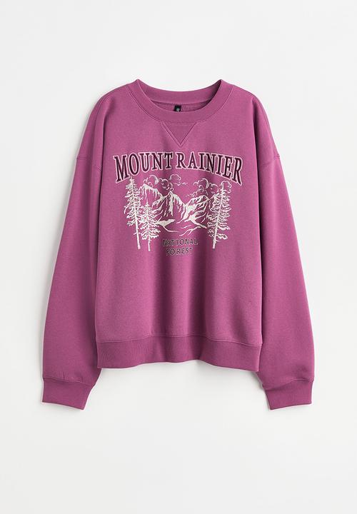 H&M - Sweatshirt - plum/mount rainier