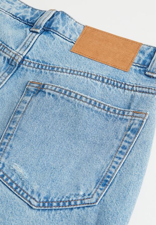 H&M - Wide high jeans - light denim blue