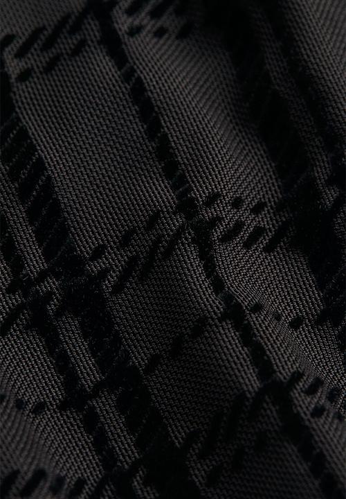 H&M - Open-backed bodycon dress - black/checked