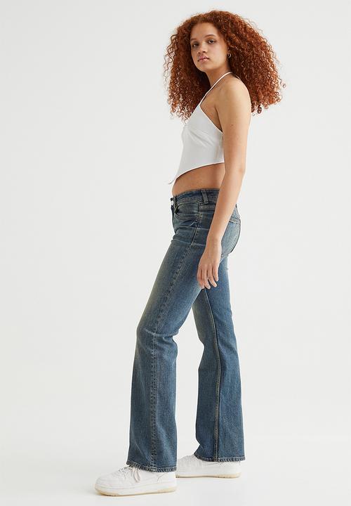 H&M - Flare low jeans - denim blue
