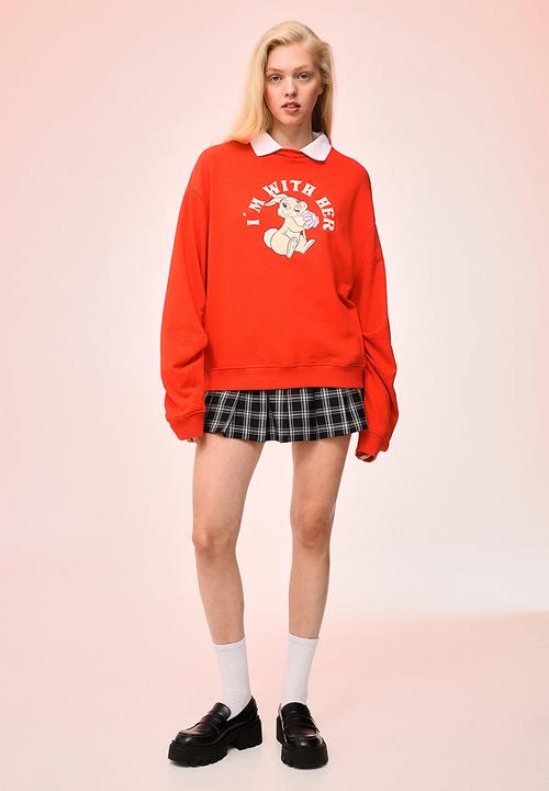 H&M - Collared sweatshirt - orange/bambi