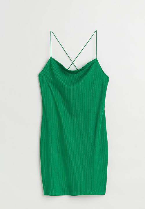 H&M - Open-backed bodycon dress - green