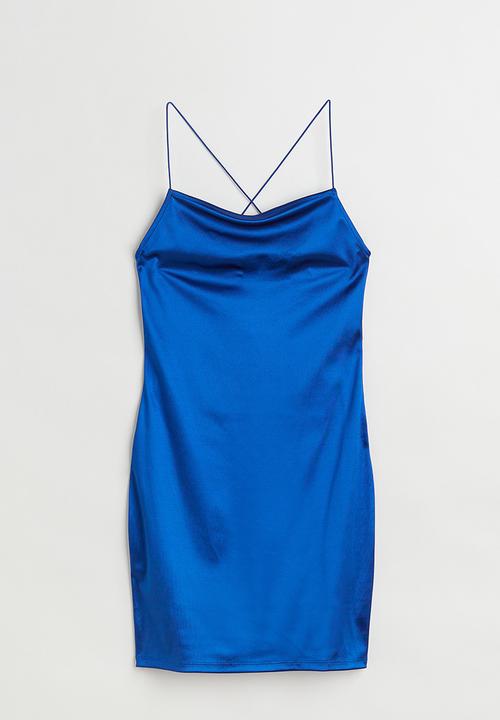 H&M - Open-backed bodycon dress - royal blue