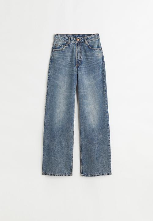 H&M - Wide high jeans - denim blue