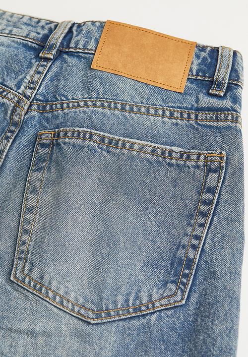H&M - Wide high jeans - denim blue