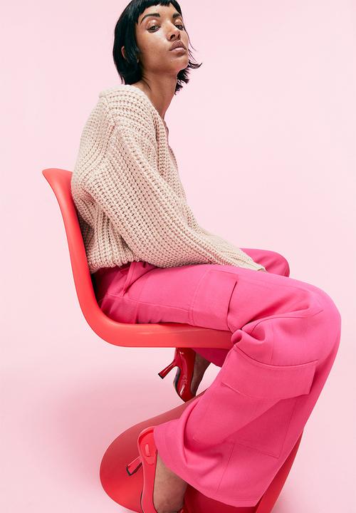 H&M - Rib-knit jumper - light beige