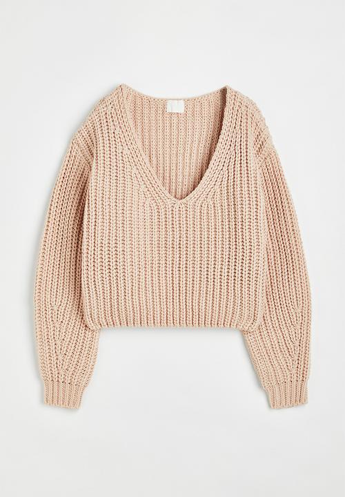 H&M - Rib-knit jumper - light beige