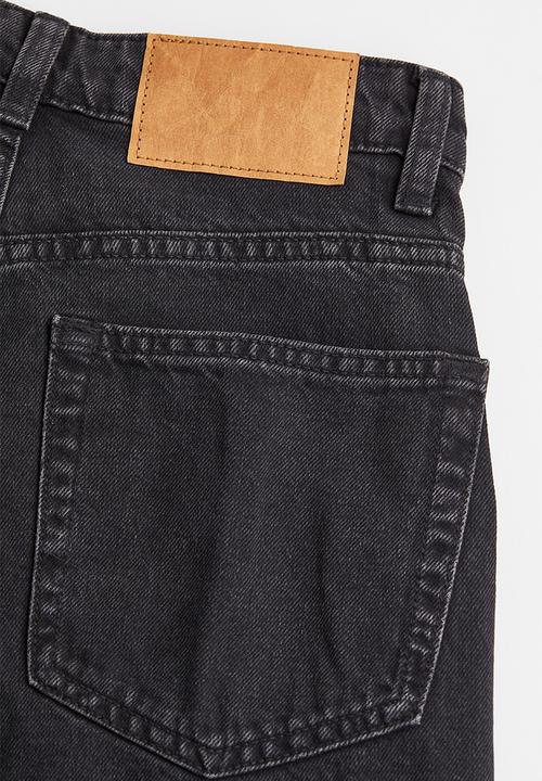 H&M - Wide high jeans - black