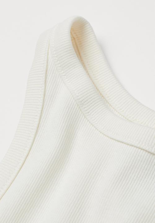 H&M - Ribbed vest top - cream