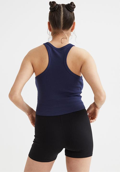 H&M - Ribbed vest top - dark blue
