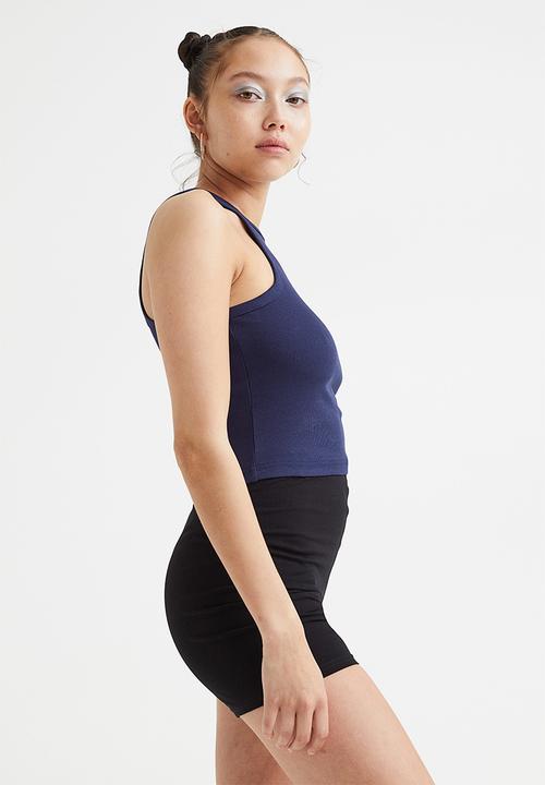 H&M - Ribbed vest top - dark blue