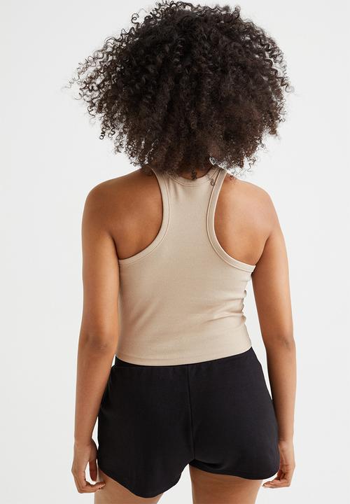 H&M - Ribbed vest top - beige