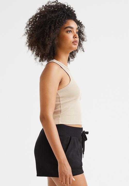H&M - Ribbed vest top - beige