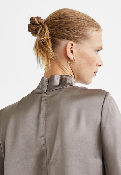 H&M - Satin dress - grey