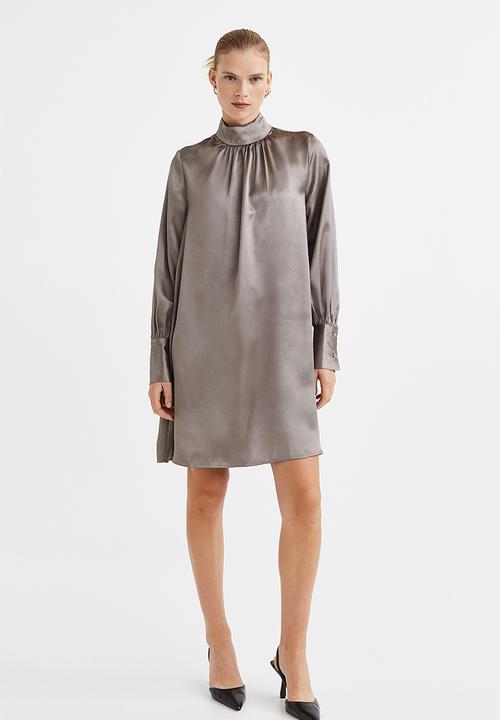 H&M - Satin dress - grey