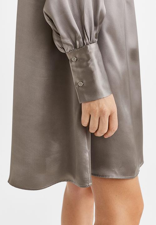 H&M - Satin dress - grey
