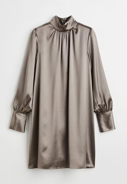 H&M - Satin dress - grey