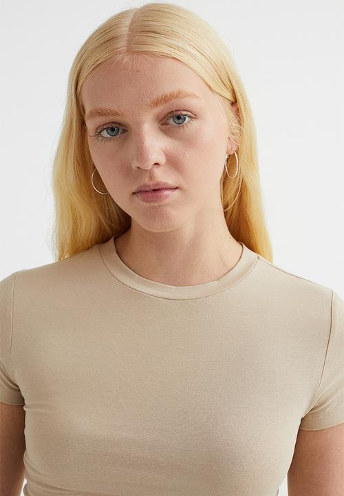 H&M - Cropped top - beige