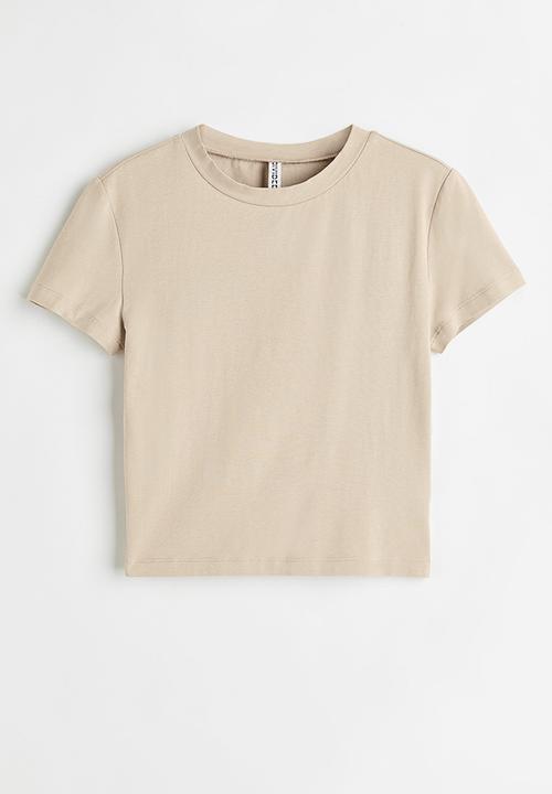 H&M - Cropped top - beige