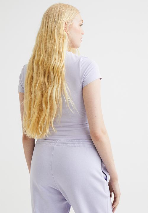 H&M - Cropped top - light purple