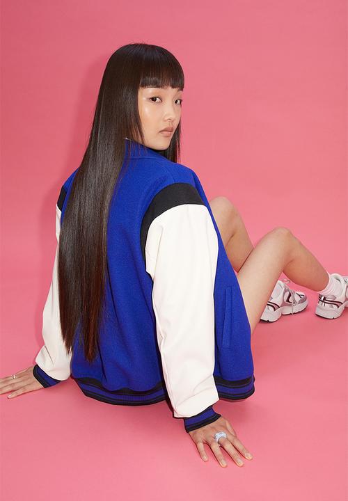 H&M - Baseball jacket - bright blue/brooklyn