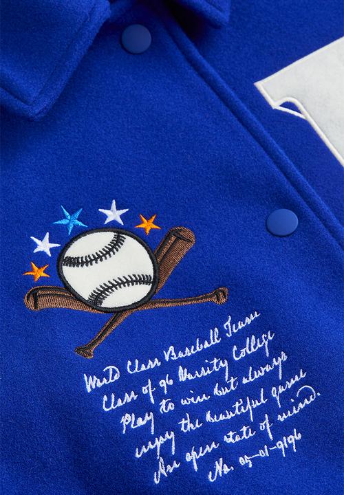 H&M - Baseball jacket - bright blue/brooklyn